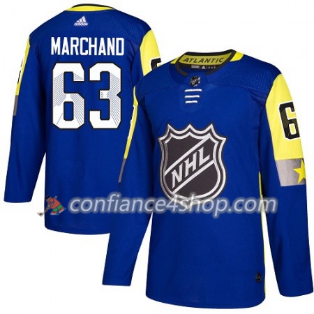 Adidas Maillot de Hockey Boston Bruins Brad Marchand 63 2018 NHL All-Star Atlantic Division Royal Bleu Authentic - Homme